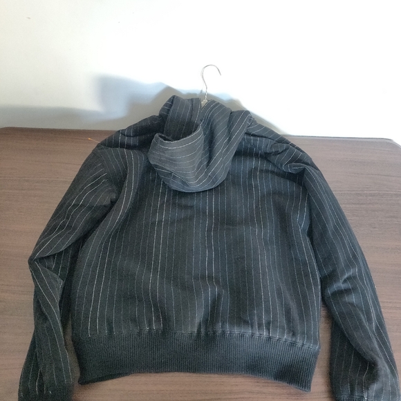 Y2K FOX ZIP UP SWEATER SIZE L STRIPED VINTAGE STYLE - Picture 2 of 5